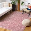 SAFAVIEH Abstract Collection Accent Rug - 3' x 5', Red & Ivory, Handmade Wool, Ideal for High Traffic Areas in Entryway, Living Room, Bedroom (ABT763Q) view 1