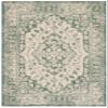SAFAVIEH Washable Rug Outdoor Courtyard Collection - 6'7" x 9'6", Beige & Dark Green, Non-Shedding & Easy Cleaning, Ideal for Patio, Backyard, Mudroom (CY6231-32212) view 3