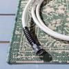 SAFAVIEH Washable Rug Outdoor Courtyard Collection - 6'7" x 9'6", Beige & Dark Green, Non-Shedding & Easy Cleaning, Ideal for Patio, Backyard, Mudroom (CY6231-32212) view 4
