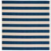 SAFAVIEH Washable Rug Outdoor Courtyard Collection - 4' x 5'7", Beige & Navy, Non-Shedding & Easy Cleaning, Ideal for Patio, Backyard, Mudroom (CY6812-25812) view 3