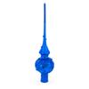 Blue Jewels Scroll on Blue Glass Christmas Tree Topper 11 Inches view 3