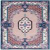 SAFAVIEH Bellagio Collection Accent Rug - 4' x 6', Pink & Ivory, Handmade Medallion Wool, Ideal for High Traffic Areas in Entryway, Living Room, Bedroom (BLG535U) view 3