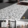 Ababoorty 15.8"x197" Granite Contact Paper White Terrazzo Contact Paper for Countertops Stone Terrazzo Textured Waterproof Vinyl Self Adhesive Wallpaper for Kitchen Backsplash Island Cabinets view 2