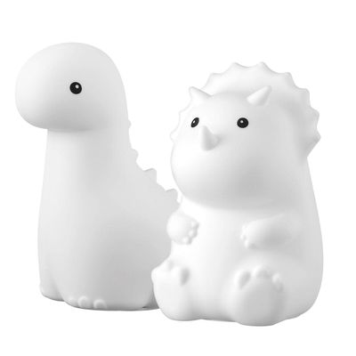 Globe Brontosaurus - Rechargeable LED Color Changing Tap Light w/Remote - Night Light for Baby or Kid's Room White