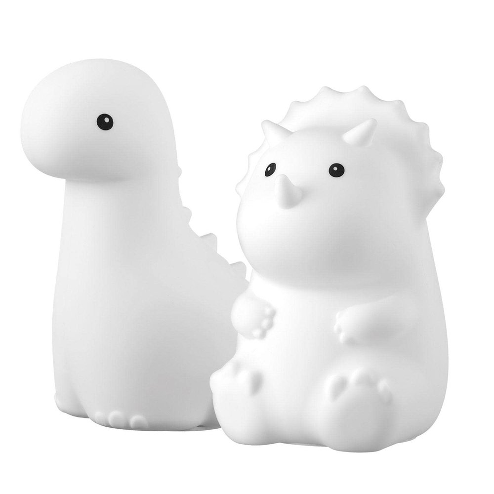 Globe Brontosaurus - Rechargeable LED Color Changing Tap Light w/Remote - Night Light for Baby or Kid's Room White