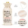 Huastatewolf Mother Of The Bride Wine Gift Bags, Burlap Wine Bottle Cover Bag For Wedding, Engegement Party, Party Favors, 1 Pc (A33) view 3