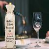 Huastatewolf Mother Of The Bride Wine Gift Bags, Burlap Wine Bottle Cover Bag For Wedding, Engegement Party, Party Favors, 1 Pc (A33) view 4