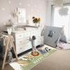 ABREEZE Kids Runner Rug 5.3FT,Animals Area Rug Play Mat for Kids Non Skid Washable Animal Throw Rugs Cute Cartoon Floor Carpet for Living Bedroom Study Nursery Dorm 2'x5.3',Green view 4