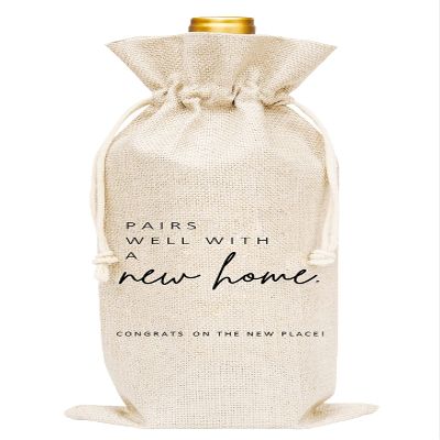 Huastatewolf Housewarming Wine Gift Bags, New Home Wine Bag For Friends, Client Gift From Realtors, 1 Pc Bag (A47)