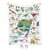 Personalized Dinosaur Blanket, Custom Name Baby Blanket for Boys and Girls, Plush Fleece Throw Blanket for Kids Toddlers, Customized Jurrassic Dino Gifts for Birthday, Bed Sofa Room Decor 40"x50" view 1
