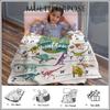 Personalized Dinosaur Blanket, Custom Name Baby Blanket for Boys and Girls, Plush Fleece Throw Blanket for Kids Toddlers, Customized Jurrassic Dino Gifts for Birthday, Bed Sofa Room Decor 40"x50" view 4