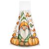 Nander 2Pcs Halloween Kitchen Hand Towels,Cute Gnome with Pumpkins Birds Absorbent Hanging Towels with Magic Tape for Bathroom Laundry Room Hanging Towel,Machine Washable view 2
