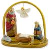 Needzo Nativity Set Scene Russian Wooden Hand Carved Hand Painted Christmas Decoration Gift 6 1/2 Inch view 1
