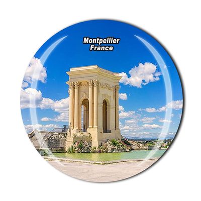 Montpellier France Fridge Magnet Crystal Tourist Souvenir Gift Collection Refrigerator Magnetic Sticker