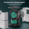 2000 Sq. Ft Dehumidifier for Home/Basement, 30 Pints 36 dB Dehumidifiers for Bedroom/Bathroom With Drain Hose LED Intelligent Humidity Light view 2