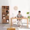 Computer Desk Walnut Computer Desk, Simple Notebook Learning Workbench with Drawers, Small Office Solid Wood Table (Size : 120x56x75cm) view 4