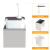 2.1QT Sauce Dispenser with Pump,Commercial Pump Station Stainless Steel Dispenser for Hot Chocolate, Hot Fudge, Ketchup, Condiment,Caramel, Condiment, Mustard, Mayonnaise view 4
