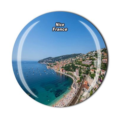 Nice France Fridge Magnet Crystal Tourist Souvenir Gift Collection Refrigerator Magnetic Sticker