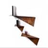 EWART WOODS Floating Wall Metal Shelf Hanging Shelves Mounted Bathroom Rack Office Shelves Metal Bookshelf Wall Book Shelves Mounted Rustic Stand Bookshelf Wall Mounted Rustic (Large) view 1