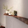 EWART WOODS Floating Wall Metal Shelf Hanging Shelves Mounted Bathroom Rack Office Shelves Metal Bookshelf Wall Book Shelves Mounted Rustic Stand Bookshelf Wall Mounted Rustic (Large) view 2