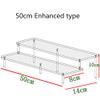 Acrylic Display Stand Pottery Storage Rack Doll Clay Figurine Display Stand Transparent Ladder Shelf Store Display Tools 50x8cm (2tiers) view 2