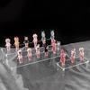Acrylic Display Stand Pottery Storage Rack Doll Clay Figurine Display Stand Transparent Ladder Shelf Store Display Tools 50x8cm (2tiers) view 3