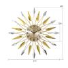 Clock Metal Light Luxury Clock Nordic Wall Clock Living Room Decoration Home Simple Clock Trend Art Wall Watch view 4
