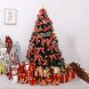 KKLT 5FT Indoor Artificial Christmas Tree,with Star Ornaments Christmas Pine Tree Car-Spread Christmas Tree for Traditional Decorations-A 150cm(5ft) view 1
