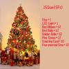 KKLT 5FT Indoor Artificial Christmas Tree,with Star Ornaments Christmas Pine Tree Car-Spread Christmas Tree for Traditional Decorations-A 150cm(5ft) view 2