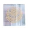 REAL-GEMS Fengshui Selenite Charging Plate Engraved Seven Chakra for Cleansing and Charging Crystal, Reiki, Yoga, Meditation and Healing. view 1