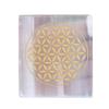 REAL-GEMS Flat Selenite Charging Square, Plate, Slab Cleanse and Charge Gemstone or Crystals for Healing, Metaphysical, Meditation, Wicca, Decoration Or Gift view 1