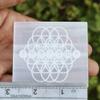 REAL-GEMS Polished White Selenite Flat Healing Crystal 7 Chakra Stone, Selenite Slab, Charging Plate, 7 Chakra view 2
