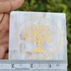 REAL-GEMS White Selenite Polished Flat Healing Crystal 7 Chakra Stone, Selenite Slab, Charging Plate, 7 Chakra Healing Crystal view 2