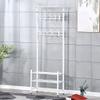Clothes Drying Racks,Foldable Gullwing Drying Rack,Stainless Steel Space Saving Drying Rack,Suitable for Indoor and Outdoor,White,2 view 1