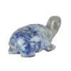 GEMHUB Loose Gemstones For Home Decor Hand Carved Lapis Lazuli Gemstone Turtle Statue Approx. 273.00 Carat Turtle Statue Figurine view 4