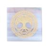 REAL-GEMS 7 Chakra Slab - Healing Crystal Reiki Chakra - Selenite Plate, Selenite Slab, Spiritual Healing,Chakra Balance view 1