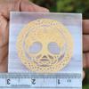 REAL-GEMS 7 Chakra Slab - Healing Crystal Reiki Chakra - Selenite Plate, Selenite Slab, Spiritual Healing,Chakra Balance view 2