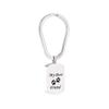 KBFDWEC My Best Friend Engraved Pendant &Keyring Stainless Steel Pet Memorial Cremation Urn Keychain Key Hooks view 1