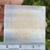 REAL-GEMS Tree of Life Etched Selenite Charging Plate, Charge Your Crystals, 7 Chakra Healing Crystal Selenite Slab,Plate view 3