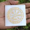 REAL-GEMS Tree of Life Etched Selenite Charging Plate, Charge Your Crystals, Healing Crystal 7 Chakra Selenite Slab,Plate view 3