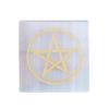 REAL-GEMS Seven Chakra Selenite Gemstone Star - Natural Crystal - Healing Stone - Chakra Crystal - Reiki - Wicca - Pranic Healing - Crystal view 1