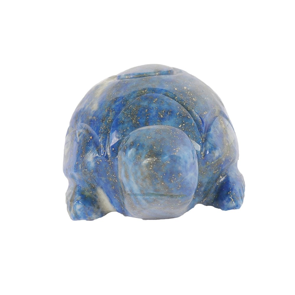 GEMHUB Hand Carved Lapis Lazuli Turtle Statue Approx. 374.00 Carat Turtle Statue Figurine