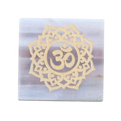 REAL-GEMS Healing Crystals 7 Chakra Stone & Chakra Slab for Reiki,Balancing,Wicca,Yoga,Meditation,SAHASRARA Chakra