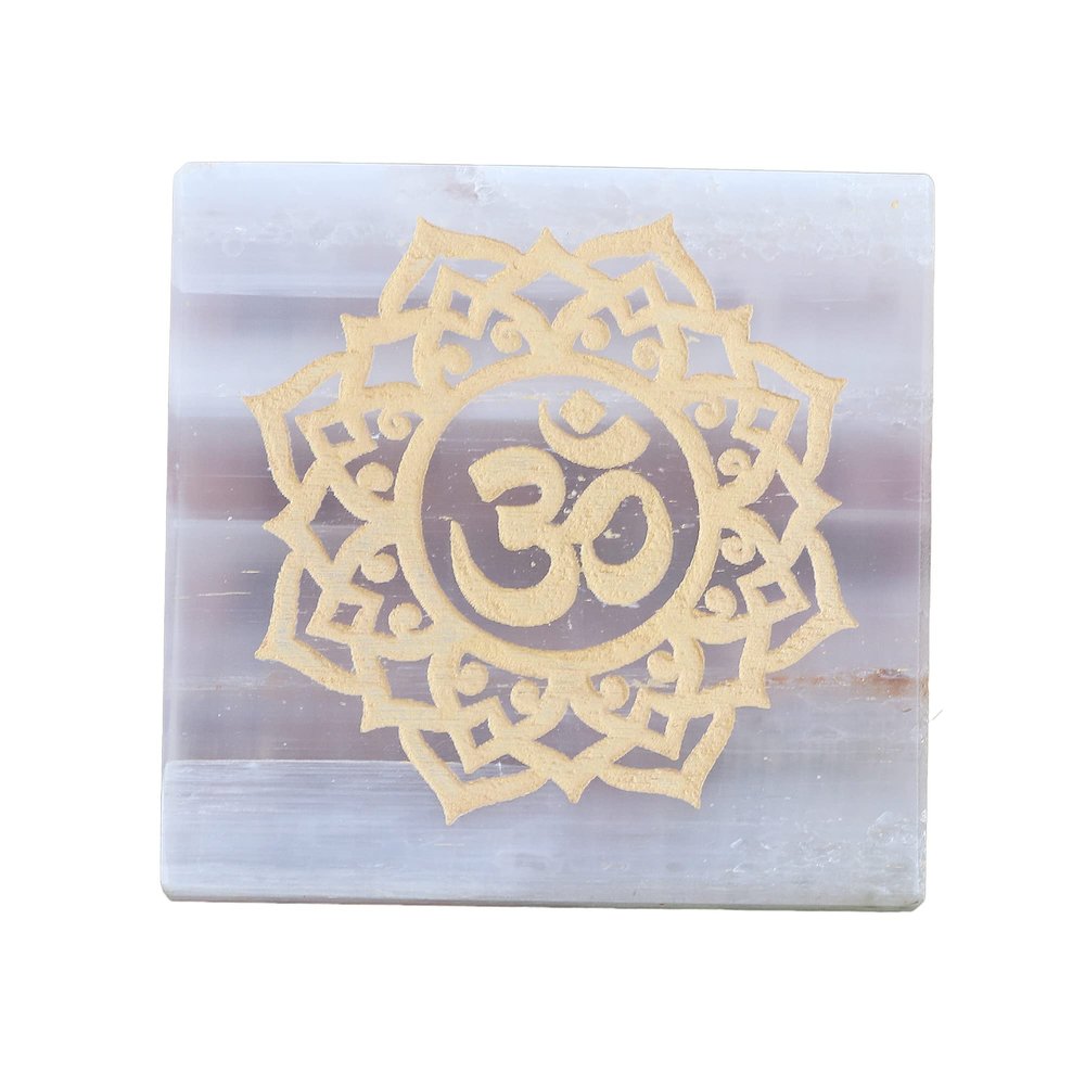 REAL-GEMS Healing Crystals 7 Chakra Stone & Chakra Slab for Reiki,Balancing,Wicca,Yoga,Meditation,SAHASRARA Chakra