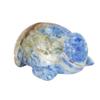 GEMHUB Gemstones Hand Carved Natural Lapis Lazuli Gemstone Turtle Statue Figurine Approx. 282.00 Carat Turtle Statue view 1