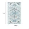 SAFAVIEH Isabella Collection Runner Rug - 2'2" x 11', Light Blue & Cream, Oriental Design, Non-Shedding & Easy Care, Ideal for High Traffic Areas in Living Room, Bedroom (ISA936M) view 2