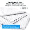 SUTERA Silverthread Bath Towel | Antimicrobial Towel with Silver Ion Technology | Waffle Weave Design, Plush, Lightweight, and Quick-Drying for Everyday or Spa Use | 31" x 57" (White) view 4