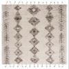 SAFAVIEH Kenya Collection Area Rug - 9' x 12', Ivory & Brown, Hand-Knotted Moroccan Boho Wool Tassel, Ideal for High Traffic Areas in Living Room, Bedroom (KNY115A) view 2