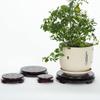 360 Wood Rotating Turntable 16-40cm in Diameter Inlaid Balls Lazy Susan for Placing Buddha Statues Potted Plants Vases Coffee Utensils view 2