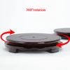 360 Wood Rotating Turntable 16-40cm in Diameter Inlaid Balls Lazy Susan for Placing Buddha Statues Potted Plants Vases Coffee Utensils view 4